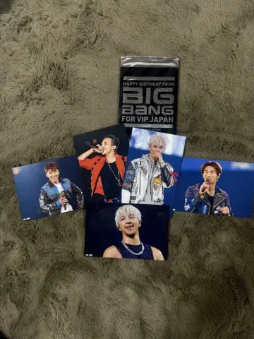 BIGBANG FC 벌스데이 카드 5종 세트 생일 사인 포함 카드