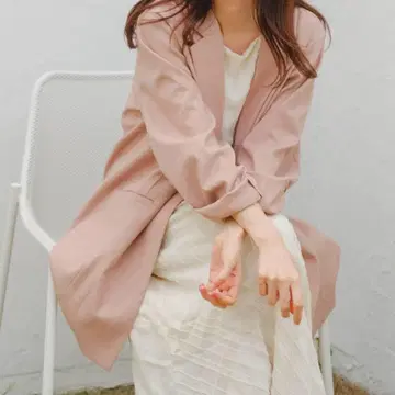 Kastane 오버 사이즈 핑크 테일러드 자켓