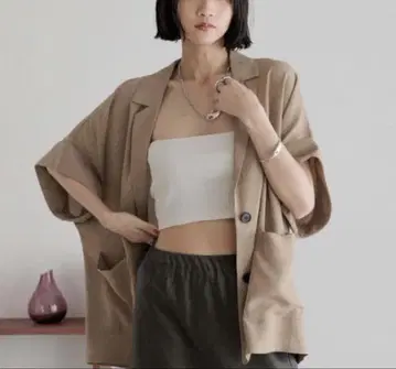 바스켓 자켓 SS 롤리스팜 미사용 새상품 이번 시즌 신상