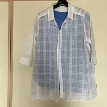 라핀 5부 소매 블라우스