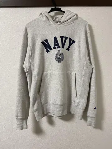 챔피온 NAVY 후드티 그레이