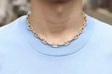 VINTAGE 빈티지 HEAVY 닻 목걸이 실버 925