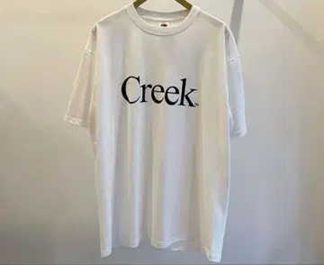 Creek 프린트 티셔츠 L 사이즈 화이트
