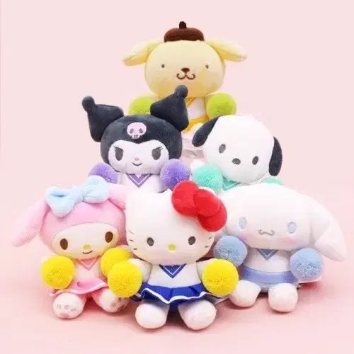 산리오 치어리더 인형 키링