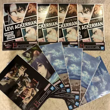 제일복권 진격의 거인 땅울림 H상 클리어 포스터 10장 세트