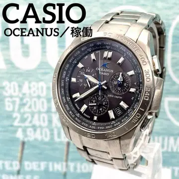 CASIO 시계 OCEANUS 남성용 초기 크로노그래프 아날로그 작동