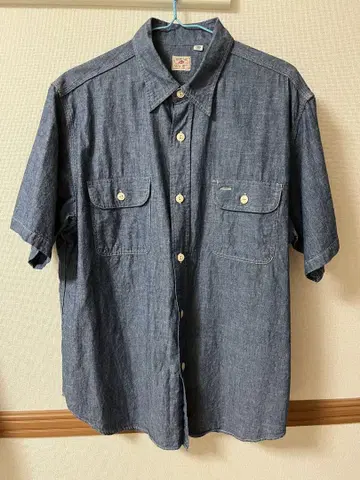 SUGAR CANE 반팔 샴브레이 셔츠 L