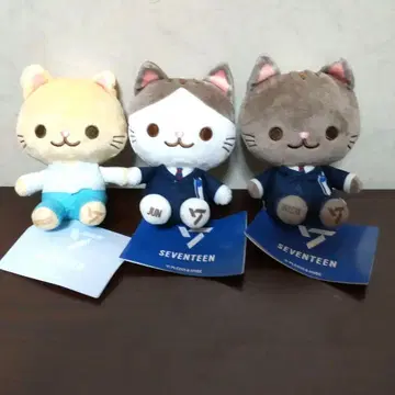 SEVENTEEN 봉제 인형 고양이 3개 세트