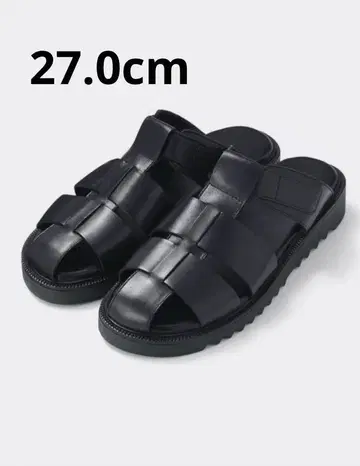 gu 가죽 구르카 샌들 천연 가죽 소가죽 27cm