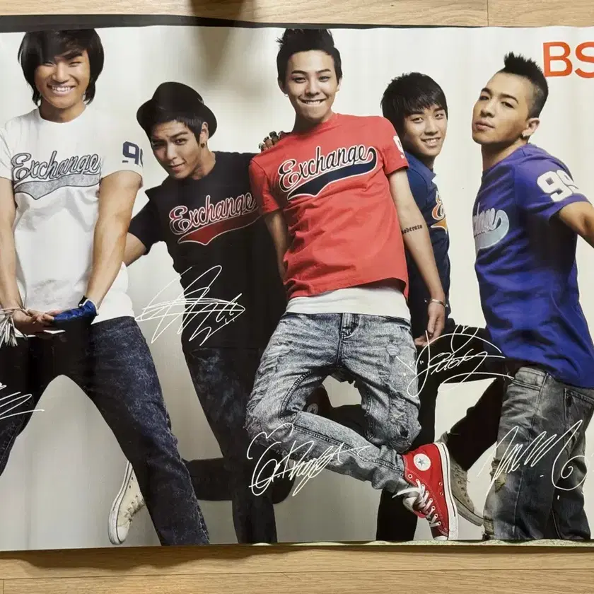 BIGBANG | 빅뱅 Big Bang BSX Signed Poster Bromide on Bunjang
