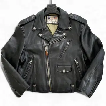 레어 AMECO U.S.A 더블 라이더 자켓 블랙 XL