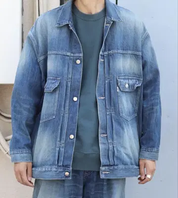 그라프페이퍼 그라프 페이퍼 오버 사이즈 데님 자켓