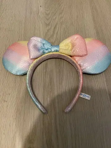 미키 귀 머리띠 파스텔 컬러
