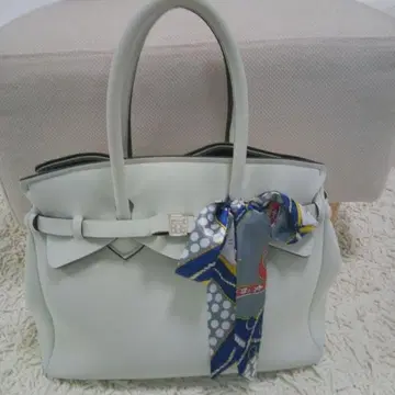 SAVE MY BAG 밝은 그레이 핸드백