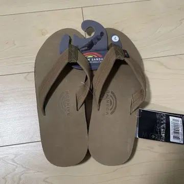 RAINBOW SANDALS 플립플랍 다크 브라운 더블 레이어