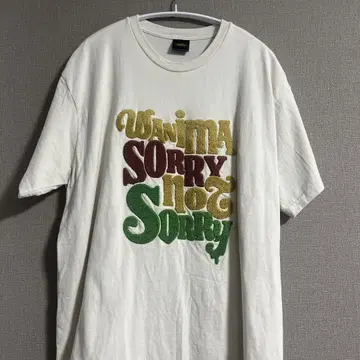WANIMA Sorry Not Sorry Tour 티셔츠 내추럴 L