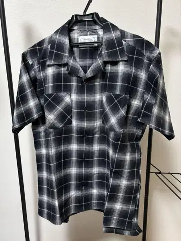Rafu Box short-sleeve shirt 옴브레 체크 셔츠