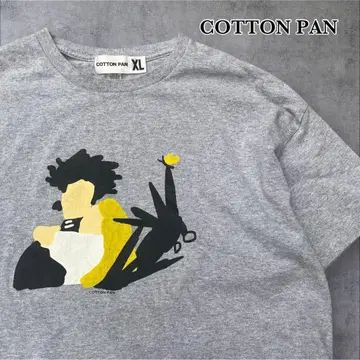새상품급 COTTON PAN "E&K" 티셔츠 시저스 핸즈 그레이 XL