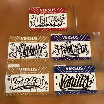 VERSUS 스티커 5종 세트 CR