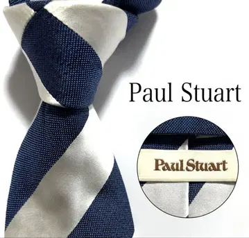 PaulStuart 넥타이 스트라이프 광택