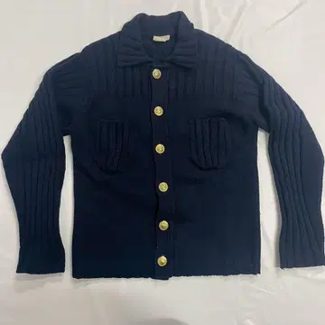 DRIES VAN NOTEN 영국제 니트 가디건 네이비 M