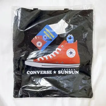 퍼펫 순순 CONVERSE 토트백 블랙 컨버스