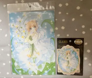 CLAMP 전 카드캡터 사쿠라 책받침 트래블 스티커 2개 세트
