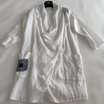 LOISIR 로아즈 화이트 린넨 튜닉