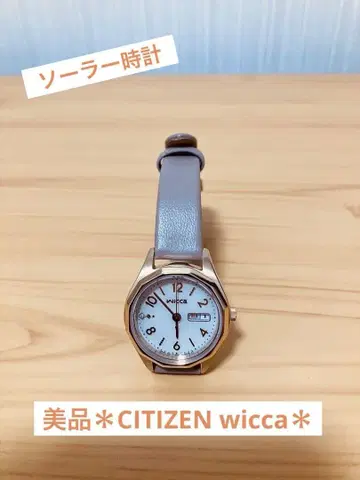 새상품급*CITIZEN wicca*손목시계 솔라