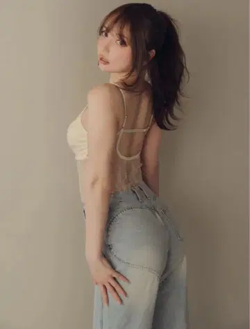 andmary 앤드 마리 Heart hip wide denim 데님