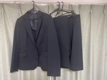 블랙 취업 정장 바지 스커트 세트