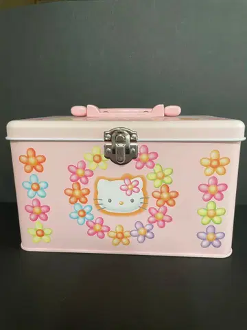 헬로키티 캔 케이스 트렁크 보관 케이스 하나 핑크
