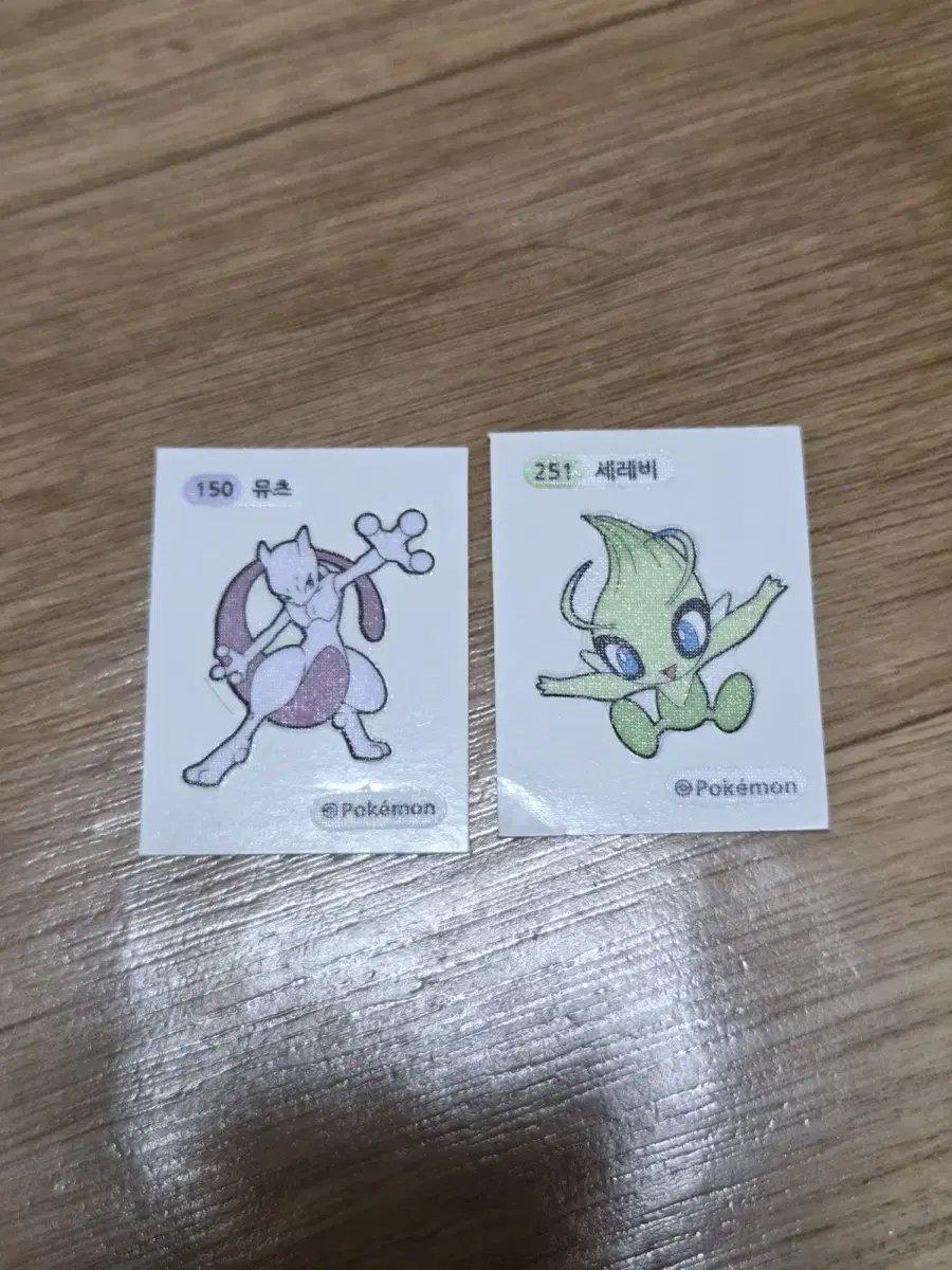 포켓몬스터 띠부띠부씰 뮤츠, 세레비 / 피카츄, 꼬북이, 님피아(할로윈)