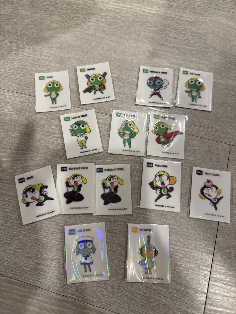 Various Ddibushik Stickers (Keroro, Pokemon, BBangbbang Duck, Crayon Shin-chan)