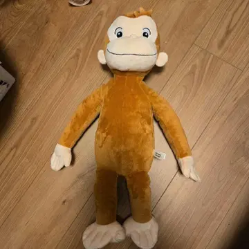 브라운 원숭이 봉제 인형 오자루의 조지
