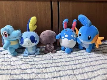 포켓몬 물 타입 봉제 인형 세트 중 사이즈