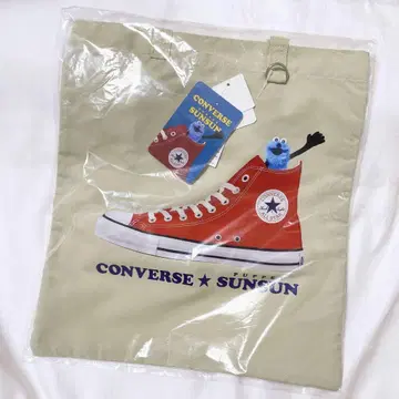 퍼펫 스순 CONVERSE 토트백 아이보리 컨버스