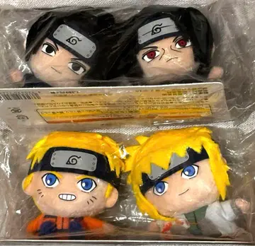나루토 NARUTO 봉제 인형 세트 나루토 & 미나토 사스케 & 이타치