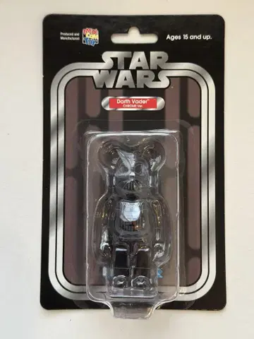 새상품 BE@RBRICK Chrome 베어브릭 다스 베이더