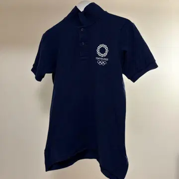 도쿄 2020 올림픽 공식 폴로 셔츠 S 네이비