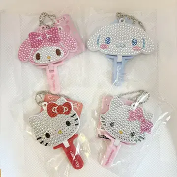 산리오 키라데코 미니 거울 참 세트