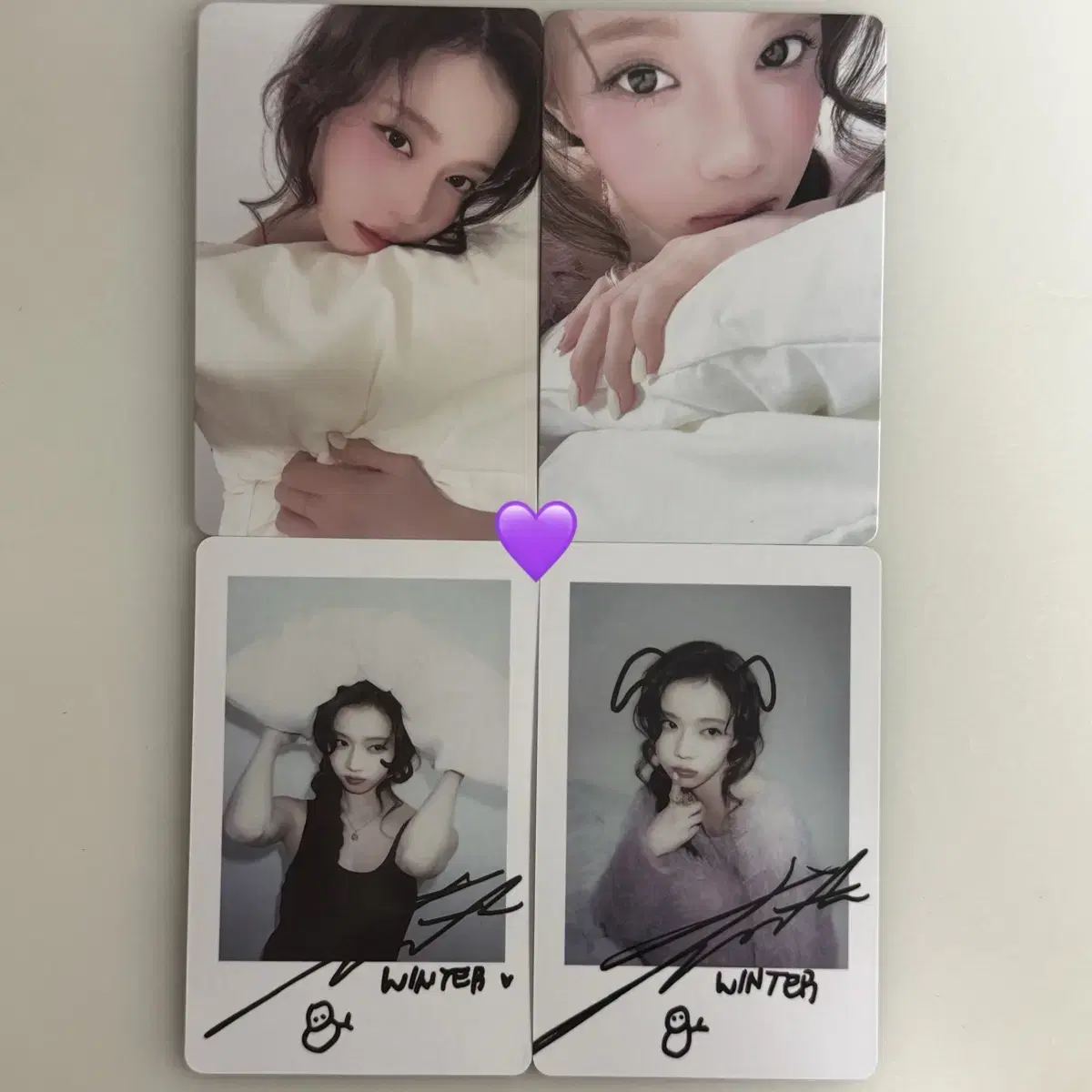 에스파 윈터 MOEVIR 중국 잡지 모이비어 포카 폴라 세트 일괄