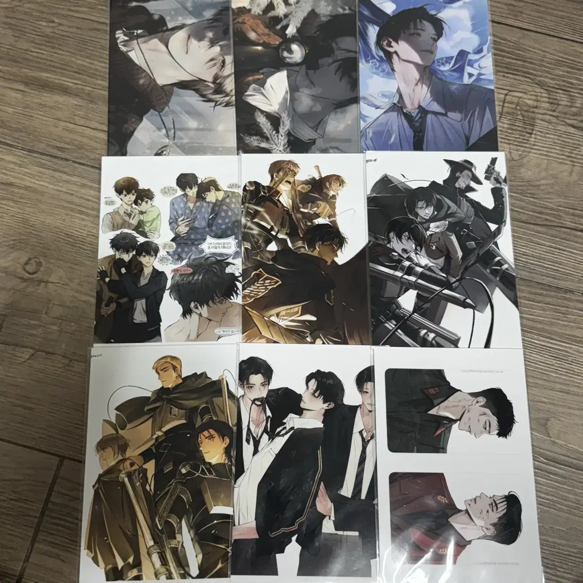 Escape Zuu &team I'm the Only One Leveling Up Attack on Titan Photo Print Box Full Bread Youngoh Postcard wts