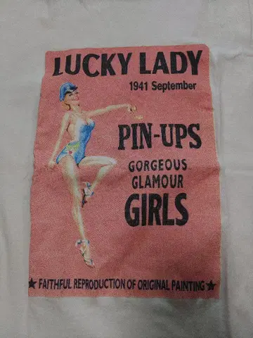 THE REAL McCOY'S 티셔츠 S lucky lady