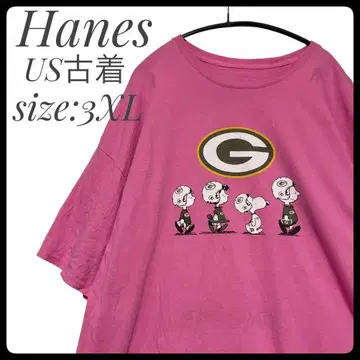 Hanes 헤인즈 PEANUTS 스누피 반팔 티셔츠 패커스