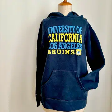 JANSPORT UCLA 네이비 후드 부착 후드티 빈티지 구제 의류 L