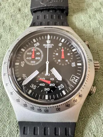 스워치 아이러니 AG-2002 UBS 150주년 기념 워치