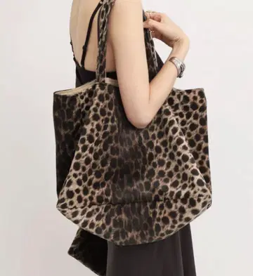 바자르 아틀리에 사브롱 LEOPARD TOTE BAG