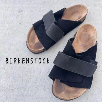BIRKENSTOCK 샌들 kyoto 블랙 스웨이드 빌켄