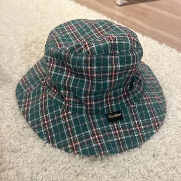 Borsalino 체크 무늬 버킷 햇